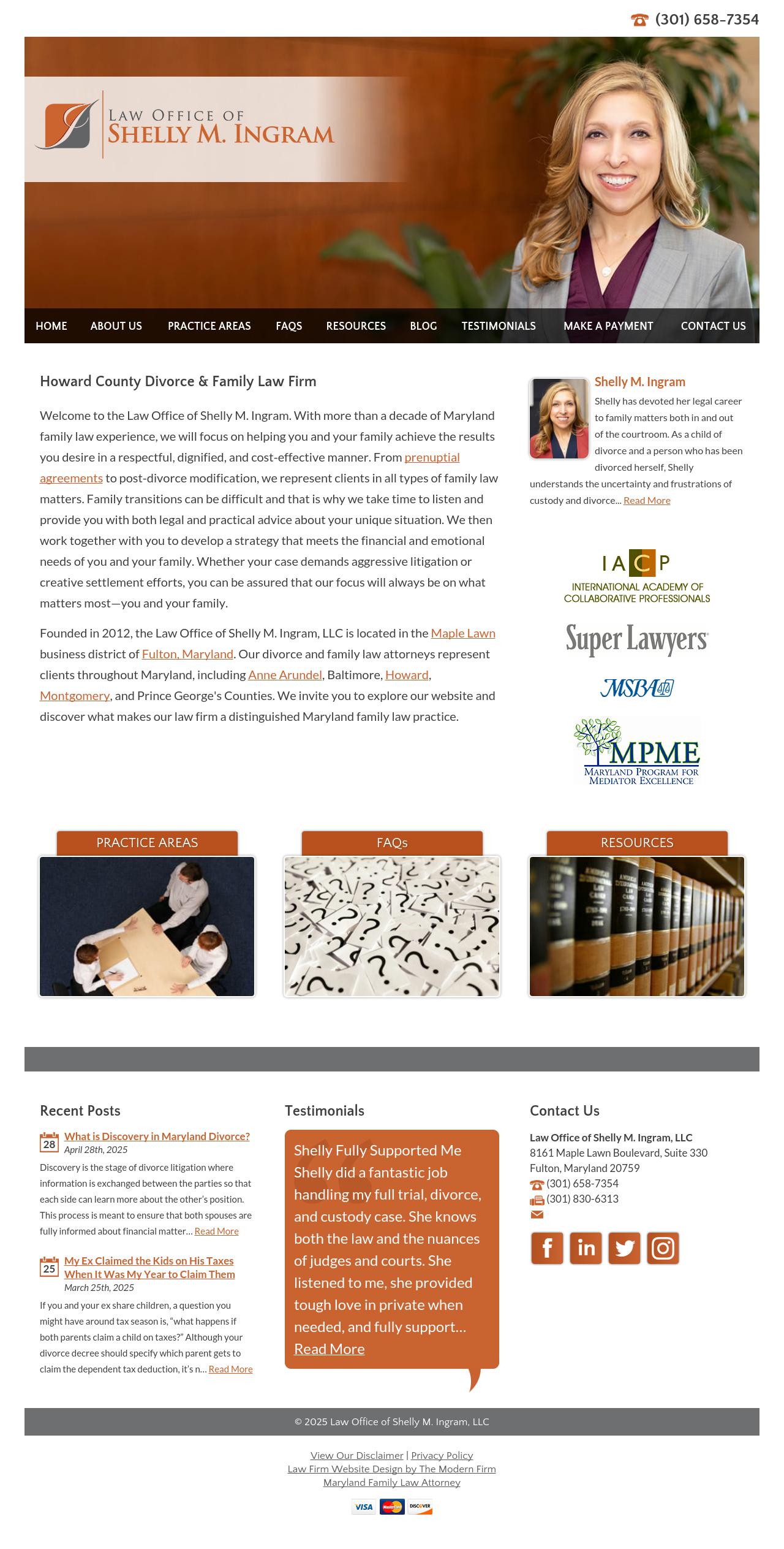 Law Office of Shelly M. Ingram, LLC - Fulton MD Lawyers