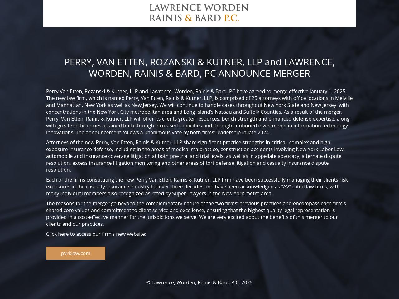 Lawrence, Worden, Rainis & Bard, P.C. - Melville NY Lawyers