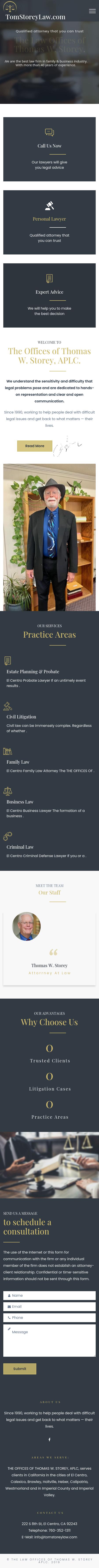 THE OFFICES OF THOMAS W. STOREY, APLC - El Centro CA Lawyers