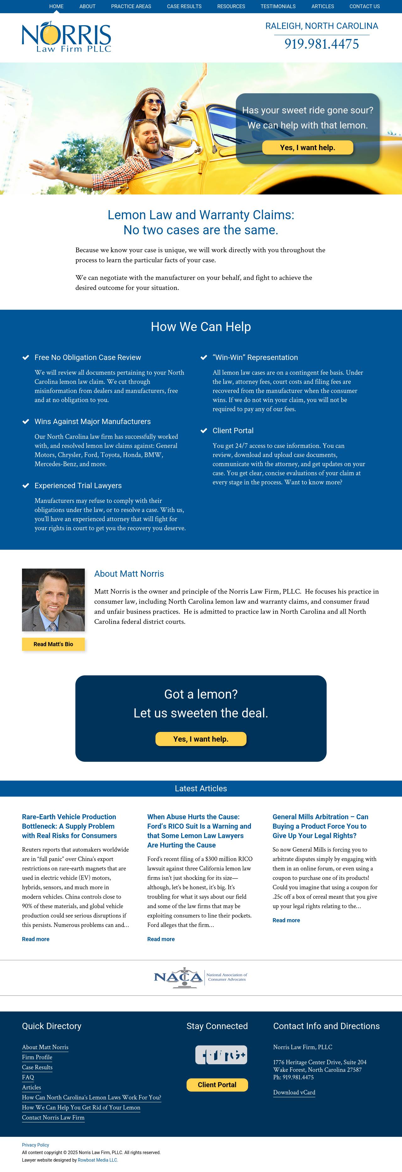 Norris Law Firm, PLLC - Raleigh NC Lawyers