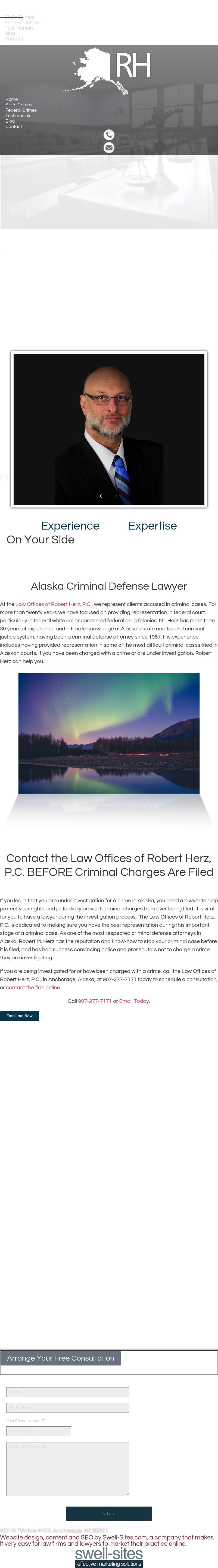 Law Offices of Robert Herz, P.C. - Anchorage AK Lawyers