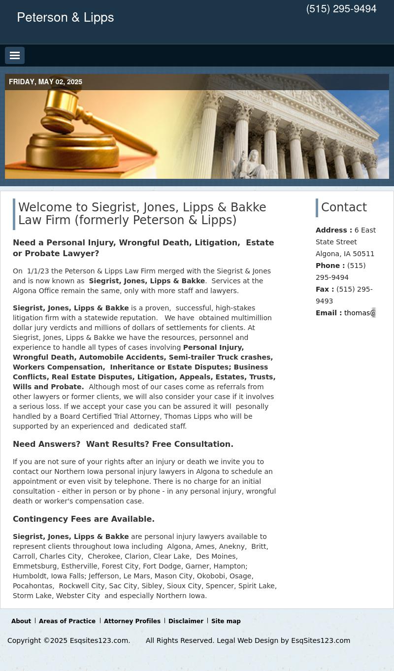 Peterson & Lipps - Algona IA Lawyers
